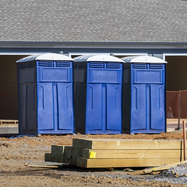 is there a specific order in which to place multiple porta potties in Lewisville Pennsylvania